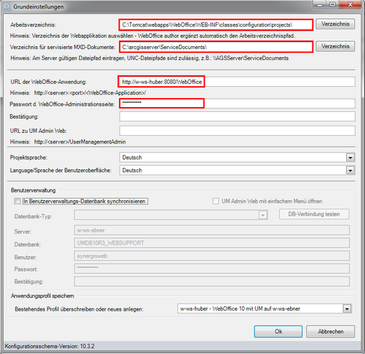 Grundeinstellungen setzen im WebOffice author – Eigenschaften der ‘Projekt aktualisieren’ Funktion Grundeinstellungen setzen im WebOffice author – Eigenschaften der ‘Projekt aktualisieren’ Funktion