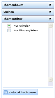 Themenfilterdialog im WebOffice 10 R3 Client Themenfilterdialog im WebOffice 10 R3 Client