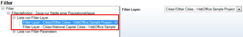 Konfiguration der Filter-Layer