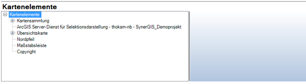 Konfiguration ‚Kartenelemente‘ Konfiguration ‚Kartenelemente‘