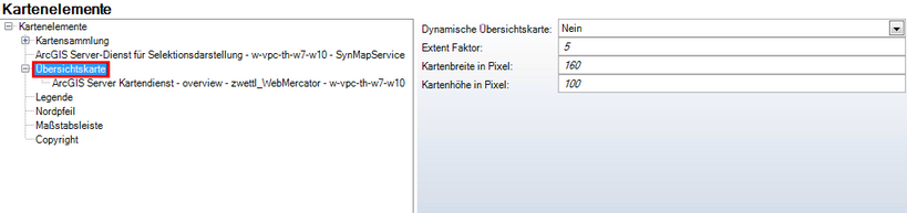 Konfiguration ‚Übersichtskarte’