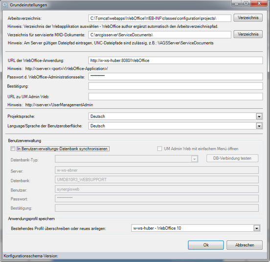 Grundeinstellungen Grundeinstellungen
