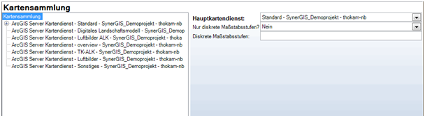 Konfiguration von ‚Kartensammlung‘ - Kategorie ‚Karten‛ Konfiguration von ‚Kartensammlung‘ - Kategorie ‚Karten‛
