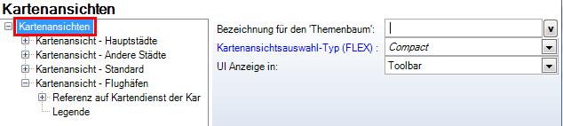 Konfiguration von ‚Kartenansichten‘ - Kategorie ‚Karten‛ Konfiguration von ‚Kartenansichten‘ - Kategorie ‚Karten‛