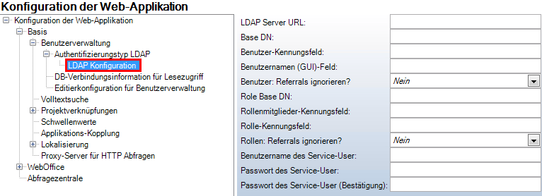 LDAP Konfiguration LDAP Konfiguration