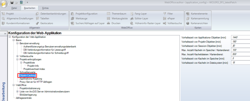 Object-Caching Konfiguration Object-Caching Konfiguration
