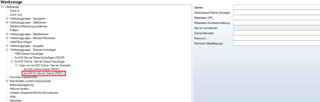ArcGIS for Server Service (REST) - WebOffice Kategorie ArcGIS for Server Service (REST) - WebOffice Kategorie