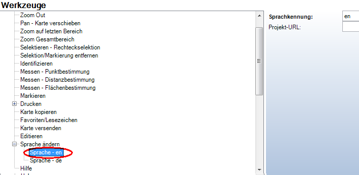 Werkzeug Sprache ändern - Sprache-Konfiguration in der Kategorie WebOffice Werkzeug Sprache ändern - Sprache-Konfiguration in der Kategorie WebOffice