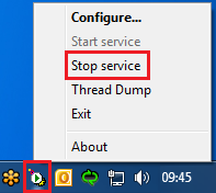 Apache Tomcat stoppen Apache Tomcat stoppen