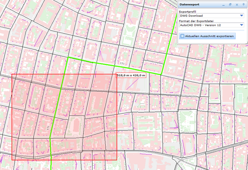 Datenexport mit einem Auswahlfenster Datenexport mit einem Auswahlfenster