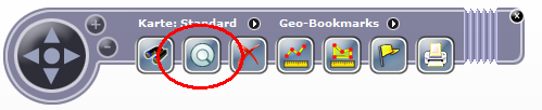 Lupe in der Toolbar