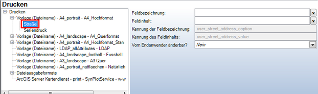 Konfiguration Straße Konfiguration Straße