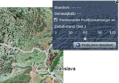Standortbestimmungs-Werkzeug im WebOffice 10 R3 Flex Client Standortbestimmungs-Werkzeug im WebOffice 10 R3 Flex Client
