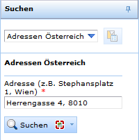 Geolocator-Suche im WebOffice 10 R3 HTML Client - Suchformular Geolocator-Suche im WebOffice 10 R3 HTML Client - Suchformular