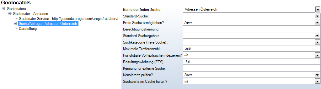 Festlegung einer Abfrage Konfiguration