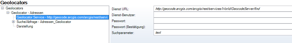 Geolocator Service Konfiguration Geolocator Service Konfiguration
