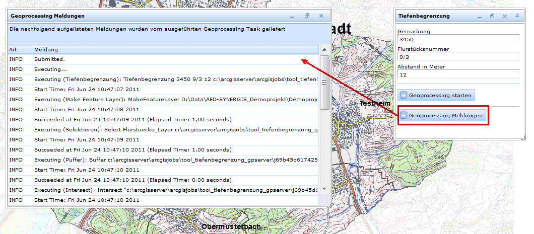 GP task messages in WebOffice 10 R3 client