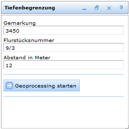 Geoprocessing Tool Dialog in WebOffice 10 R3