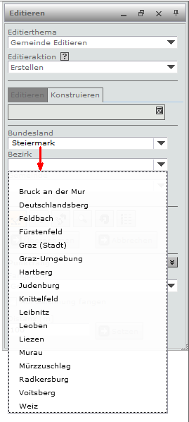 Hierarchieebenen im Editierformular - gefilterte Werte Hierarchieebenen im Editierformular - gefilterte Werte