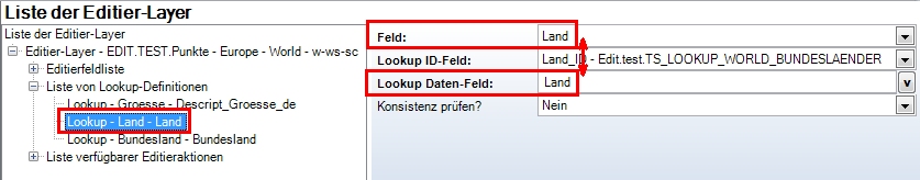 Konfiguration der hierarchischen Editierens mit Lookups - Feldname aus FC und Lookup Daten-Feld müssen gleich heißen Konfiguration der hierarchischen Editierens mit Lookups - Feldname aus FC und Lookup Daten-Feld müssen gleich heißen