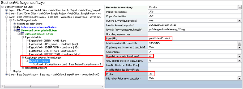 WebOffice Konfiguration - Hyperlink mit Bilddatei WebOffice Konfiguration - Hyperlink mit Bilddatei