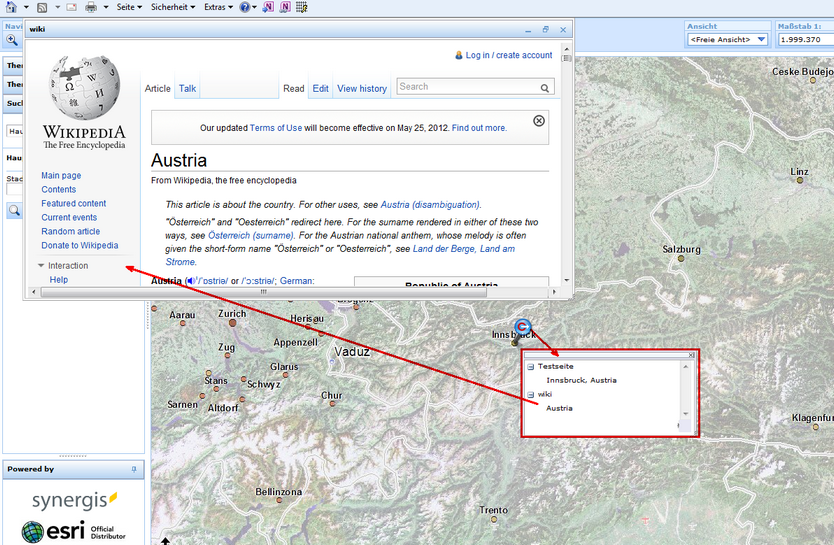 Vereinfachtes Info-Werkzeug im Client