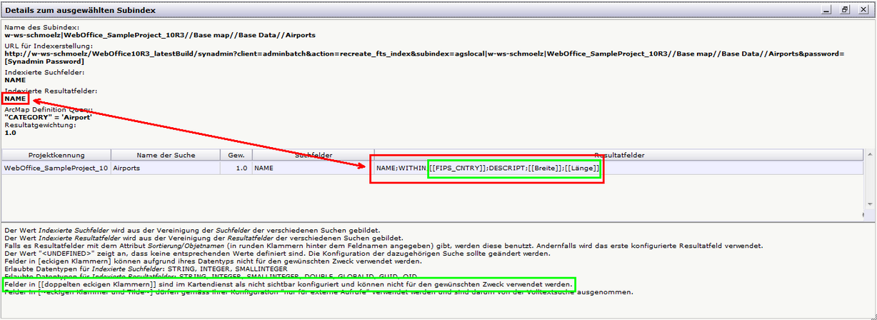 Nicht sichtbare Felder können für die Volltextsuche nicht verwendet werden Nicht sichtbare Felder können für die Volltextsuche nicht verwendet werden