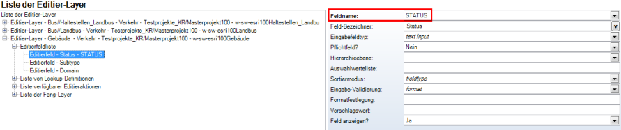 Konfiguration - editkeyfield