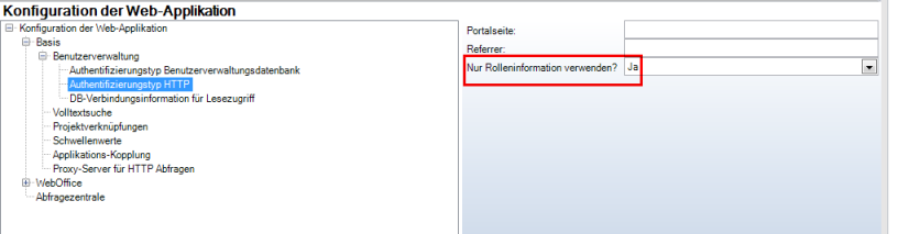 Konfiguration im WebOffice author