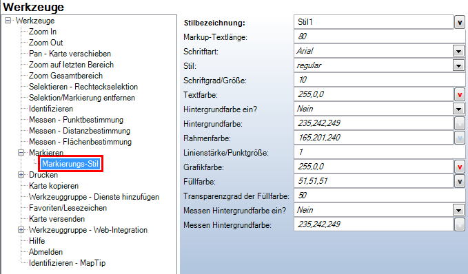 'Markieren'-Werkzeug Stile - WebOffice 10 R3 Kategorie 'Markieren'-Werkzeug Stile - WebOffice 10 R3 Kategorie