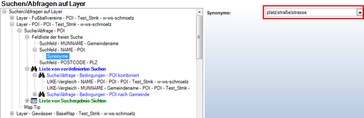 Synonyme für das Suchfeld verwenden Synonyme für das Suchfeld verwenden