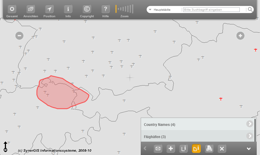 Polygonselektion im Mobile Client