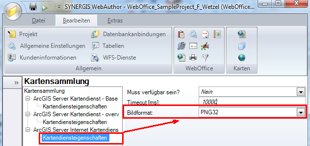 MSD Kartendiensteigenschaften MSD Kartendiensteigenschaften