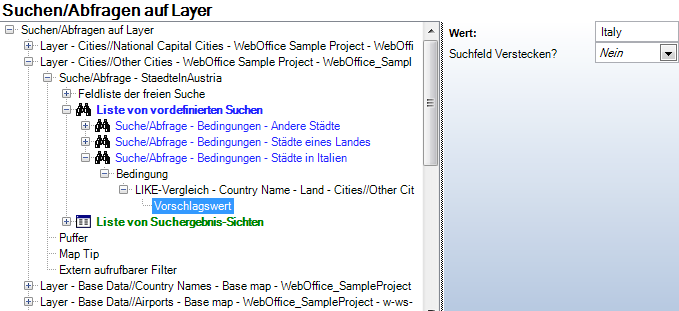 Abfrage Konfiguration Abfrage Konfiguration