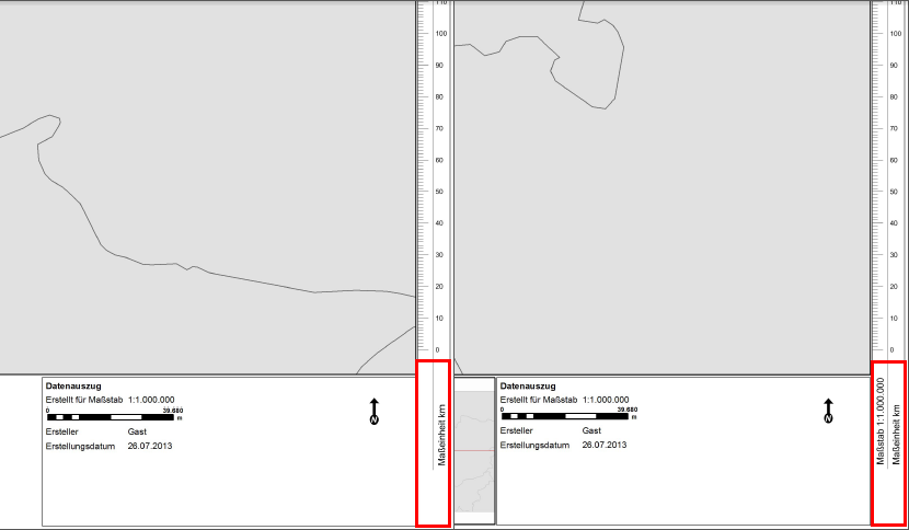 WebOffice 10 R3 Plot mit einer Maßstabsleiste mit numerischem oder ohne numerischem Maßstab WebOffice 10 R3 Plot mit einer Maßstabsleiste mit numerischem oder ohne numerischem Maßstab