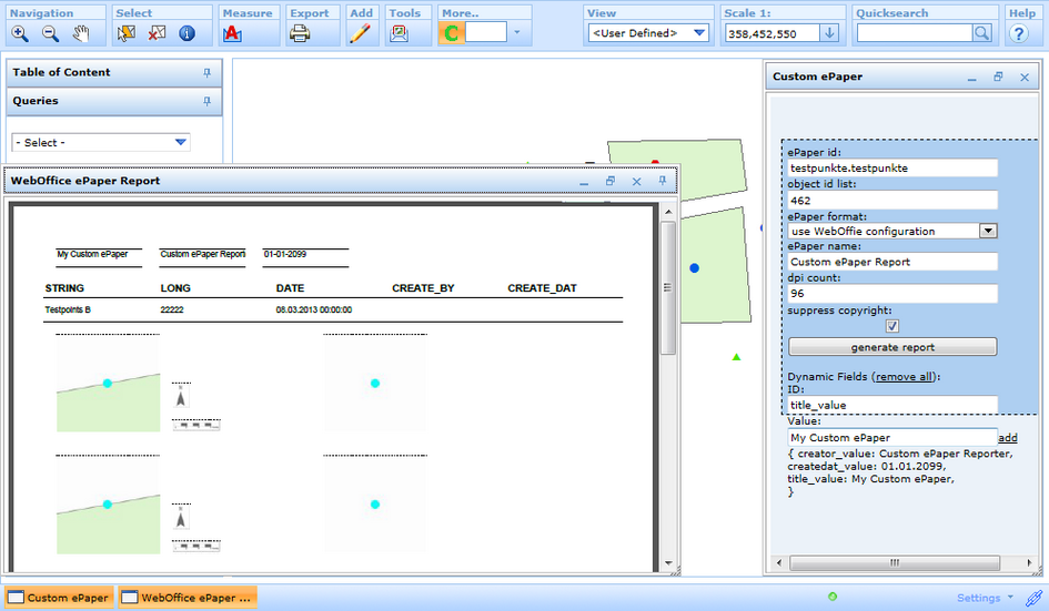 WebOffice ePaper erstellt mit generischem Werkzeug unter Verwendung von WebOffice 10 R3 Script API