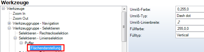 Puffer Flächendarstellung - Kategorie WebOffice