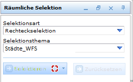 Räumliche Selektion auf WFS Objekte