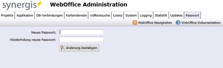 Administrationsseite (SynAdmin)