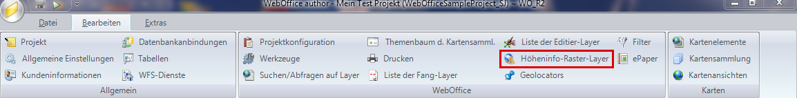 Höheninfo-Raster-Layer - Kategorie WebOffice