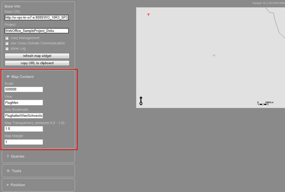 WebOffice map widget test containers - Karteninhalt WebOffice map widget test containers - Karteninhalt
