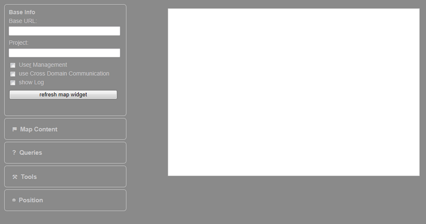 WebOffice map widget test container - Übersicht