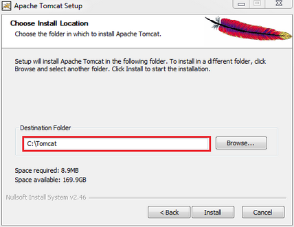 Empfohlene Verzeichnisstruktur für Apache Tomcat Installation