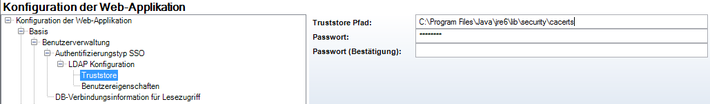 Truststore Konfiguration Truststore Konfiguration