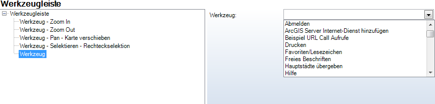 Werkzeug priorisieren - Werkzeug auswählen