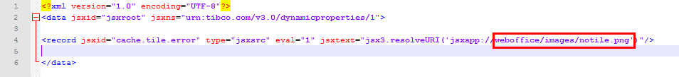 Konfiguration des 'NoData/Error'-Bildes in der Datei 'synergis_weboffice_user.xml' Konfiguration des 'NoData/Error'-Bildes in der Datei 'synergis_weboffice_user.xml'