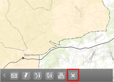 Werkzeug 'Auswahl/Markierung löschen' im mobile client Werkzeug 'Auswahl/Markierung löschen' im mobile client