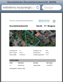 ePaper Report im WebOffice mobile Client