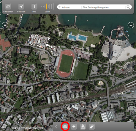 Werkzeug "Karte versenden" im WebOffice mobile Client Werkzeug "Karte versenden" im WebOffice mobile Client