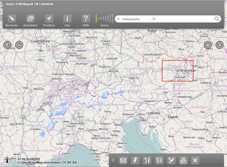 Zoom im Desktop-Browser in einen bestimmten Bereich